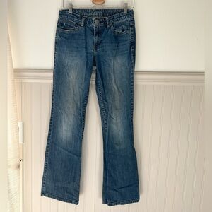 Y2K Calvin Klein Flare Jeans Low Rise Women's 28/6 Classic Blue